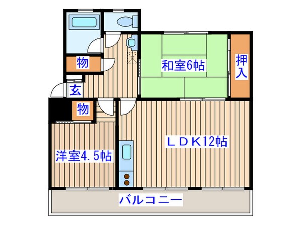 山和コーポの物件間取画像